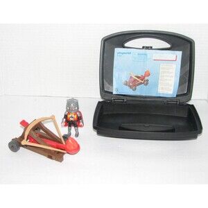 Playmobil Knight's Catapult Carry Case Set 9106 Not Complete